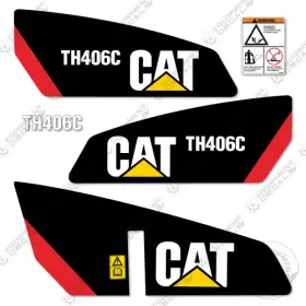 Aftermarket Th406c Fits Caterpillar Decal Kit Telehandler - 7 Year Outdoor 3m Vinyl