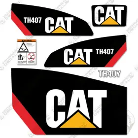Aftermarket Th407 Fits Caterpillar Decal Kit Telehandler - 7 Year Outdoor 3m Vinyl