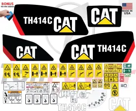 Aftermarket Th414c Fits Caterpillar Decal Kit - Telescopic Forklift 3m Vinyl / Free Shipping