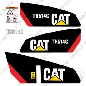 Aftermarket Th514c Fits Caterpillar Decal Kit Telehandler - 7 Year Outdoor 3m Vinyl