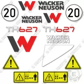 Aftermarket Th627 Fits Wacker Neuson Decal Kit Telehandler - 7 Year Outdoor 3m Vinyl Aftermarket Th627 Fits Wacker Neuson Decal Kit Telehandler - 7 Year Outdoor 3m Vinyl