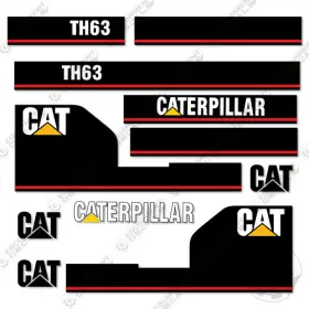 Aftermarket Th63 Fits Caterpillar Decal Kit Telescopic Forklift - 7 Year Outdoor 3m Vinyl Aftermarket Th63 Fits Caterpillar Decal Kit Telescopic Forklift - 7 Year Outdoor 3m Vinyl