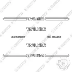 Aftermarket Tk110sa-533 Fits Trail King Decal Kit Trailer - White 7 Year Outdoor 3m Vinyl Aftermarket Tk110sa-533 Fits Trail King Decal Kit Trailer - White 7 Year Outdoor 3m Vinyl