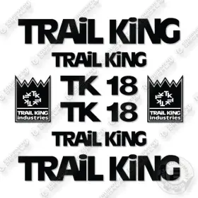 Aftermarket Tk18 Trail King Decal Kit Trailer - Aftermarket Tk18 Trail King Decal Kit Trailer -