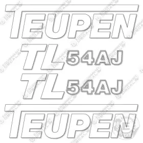 Aftermarket Tl54aj Fits Teupen Decal Kit For Lift - 7 Year Outdoor 3m Vinyl Aftermarket Tl54aj Fits Teupen Decal Kit For Lift - 7 Year Outdoor 3m Vinyl