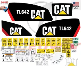 Aftermarket Tl642 Fits Caterpillar Decal Kit - Telescopic Forklift 3m Vinyl/free Shipping