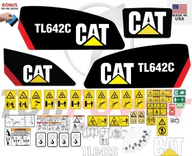 Aftermarket Tl642c Fits Caterpillar Decal Kit - Telescopic Forklift 3m Vinyl/free Shipping
