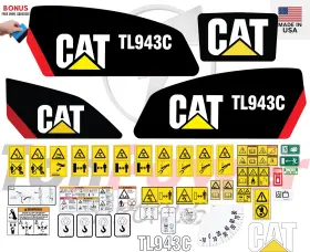 Aftermarket Tl943c Fits Caterpillar Decal Kit Telehandler 3m Vinyl / Free Shipping
