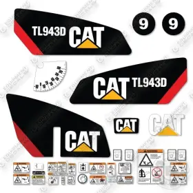Aftermarket Tl943d Fits Caterpillar Decal Kit Telehandler- 7yr Outdoor 3m Vinyl