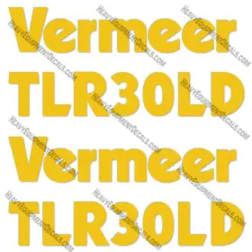Aftermarket Tlr30ld Fits Vermeer Decal Kit Trailer - 7 Year Outdoor 3m Vinyl