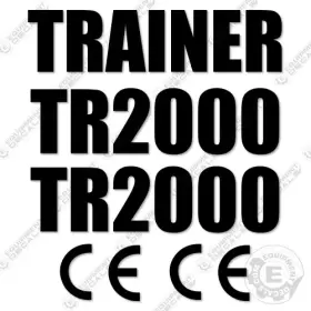 Aftermarket Tr2000 Fits Trainer Decal Kit Roller - 7 Year Outdoor 3m Vinyl