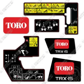Aftermarket Trx-15 Toro Decal Kit Trencher - 7 Year Outdoor 3m Vinyl