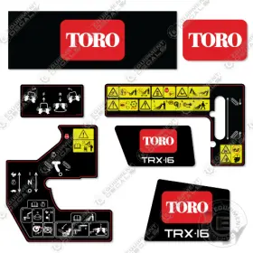 Aftermarket Trx-16 Toro Decal Kit Trencher - 7 Year Outdoor 3m Vinyl