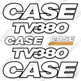 Aftermarket Tv380 Fits Case Decal Kit Skid Steer Loader - 3m Reflective Vinyl Aftermarket Tv380 Fits Case Decal Kit Skid Steer Loader - 3m Reflective Vinyl