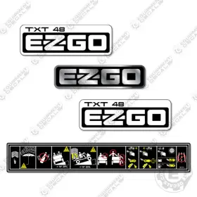Aftermarket Txt48 Fits Ezgo Decal Kit Golfcart Decals - 3m Vinyl