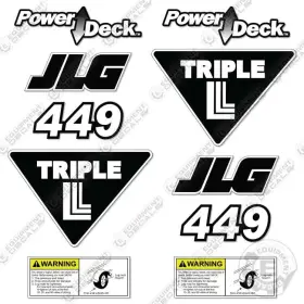 Aftermarket Ut449 Fits Jlg Decal Kit Compact Boom Lift - 7 Year Outdoor 3m Vinyl