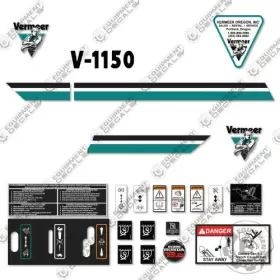 Aftermarket V-1150 Fits Vermeer Decal Kit Trencher - 7 Year Outdoor 3m Vinyl