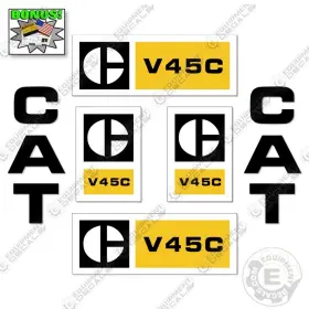 Aftermarket V45c Fits Caterpillar Decal Kit Forklift Decals - 7 Year Outdoor 3m Vinyl