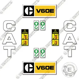 Aftermarket V60e Fits Caterpillar Forklift Decal Kit - 7 Year Outdoor 3m Vinyl