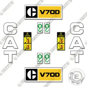 Aftermarket V70d Fits Caterpillar Forklift Decal Kit - 7 Year Outdoor 3m Vinyl