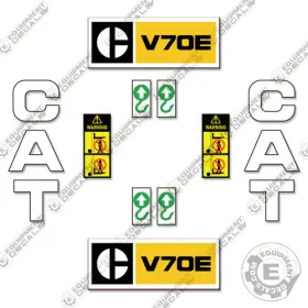 Aftermarket V70e Fits Caterpillar Forklift Decal Kit - 7 Year Outdoor 3m Vinyl