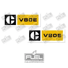 V80E Forklift Decals Stickers