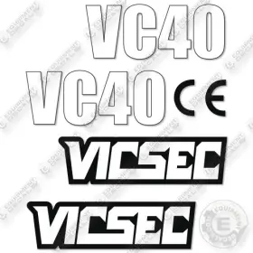 Aftermarket Vc40 Fits Vicsec Decal Kit Excavator- 7 Year Outdoor 3m Vinyl