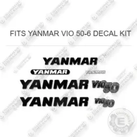 Aftermarket Vio-50 Fits Yanmar Vio50 Partial Decal Kit Mini Excavator- 7 Year Outdoor 3m Vinyl