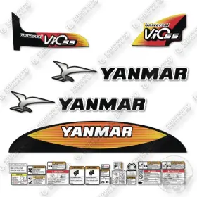 Aftermarket Vio55-5b Fits Yanmar Decal Kit Excavator-
