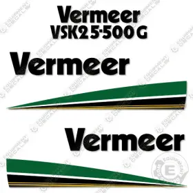Aftermarket Vsk25-500g Fits Vermeer Vacuum Excavator Decal Kit - 7 Year Outdoor 3m Vinyl