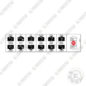 Aftermarket Vst-40si Fits Versalift Control Decal - 7 Year Outdoor 3m Vinyl