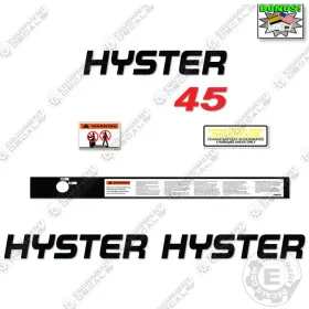 Aftermarket W45xt Fits Hyster Decal Kit Equipment Decals Forklift - 7 Year 3m Vinyl