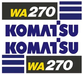 Aftermarket Wa270-7 For Komatsu Wheel Loader No Safety Replacement Decal Set Free Shipping