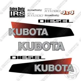 Aftermarket X1120d Fits Kubota Rtv 4x4 Decal Kit - 7 Year Outdoor 3m Vinyl Aftermarket X1120d Fits Kubota Rtv 4x4 Decal Kit - 7 Year Outdoor 3m Vinyl