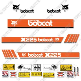 Aftermarket X225 Fits Bobcat Decal Kit Mini Excavator Older - 7 Year Outdoor 3m Vinyl