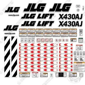 Aftermarket X430aj Fits Jlg Decal Kit Boom Lift Sticker Set - 7 Year Outdoor 3m Vinyl
