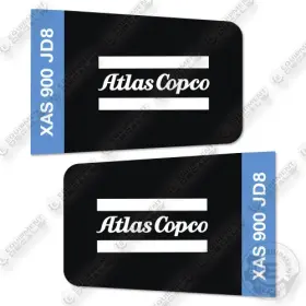 Aftermarket Xas900 Atlas Copco Jd8 Decal Kit Rotary Screw Mobile Air Compressor-aftermarket