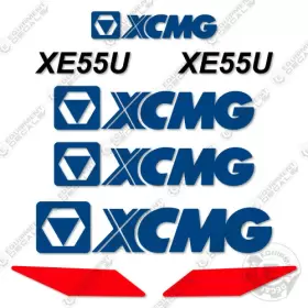 Aftermarket Xe55u Fits Xcmg Decal Kit Mini Excavator - 7 Year Vinyl Outdoor 3m Aftermarket Xe55u Fits Xcmg Decal Kit Mini Excavator - 7 Year Vinyl Outdoor 3m
