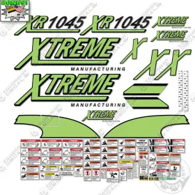 Aftermarket Xr1045 Fits Xtreme Decal Kit Telehandler Forklift- 7 Year Outdoor 3m Vinyl