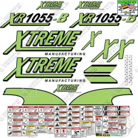 Aftermarket Xr1055-b Fits Xtreme Decal Kit Telehandler Forklift- 7 Year Outdoor 3m Vinyl