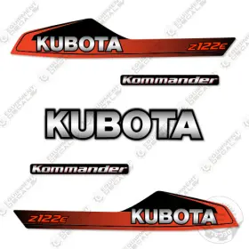 Aftermarket Z122e Fits Kubota Decal Kit Mower - 7 Year Outdoor 3m Vinyl