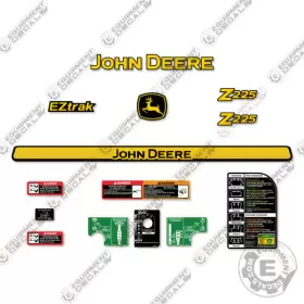 Aftermarket Z225 Fits John Deere Decal Kit Mower - 7 Year Outdoor 3m Vinyl Aftermarket Z225 Fits John Deere Decal Kit Mower - 7 Year Outdoor 3m Vinyl