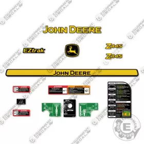 Aftermarket Z445 Fits John Deere Decal Kit Mower - 7 Year Outdoor 3m Vinyl Aftermarket Z445 Fits John Deere Decal Kit Mower - 7 Year Outdoor 3m Vinyl
