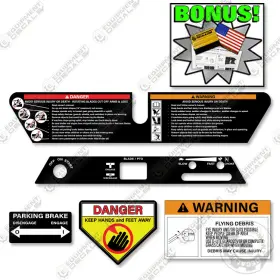 Aftermarket Zt2350 Fits Swisher Warning Decals - Mower 7 Year Outdoor 3m Vinyl
