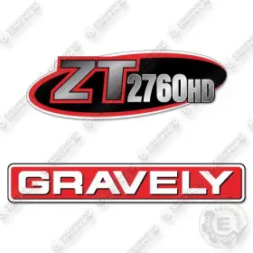 Aftermarket Zt2760hd Fits Gravely Decal Kit Mower- 7 Year Outdoor 3m Vinyl