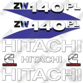 Aftermarket Zw140-6 Fits Hitachi Pl Decal Kit Wheel Loader- 7 Year Outdoor 3 Vinyl