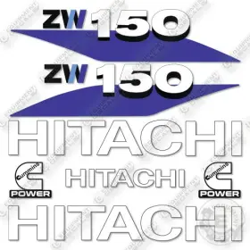 Aftermarket Zw150-6 Fits Hitachi Decal Kit Wheel Loader- 7 Year Outdoor 3m Vinyl