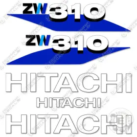 Aftermarket Zw310-6 Fits Hitachi Decal Kit Wheel Loader - 7 Year Outdoor 3m Vinyl