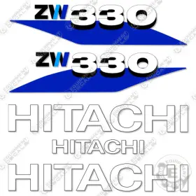 Aftermarket Zw330-6 Fits Hitachi Decal Kit Wheel Loader - 7 Year Outdoor 3m Vinyl
