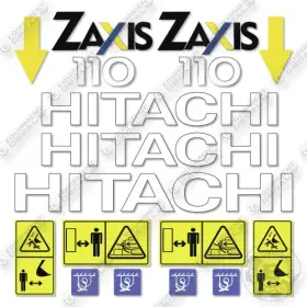 Aftermarket Zx110m-1 Hitachi Decal Kit Excavator -
